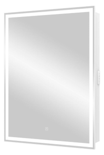 Зеркало-шкаф с подсветкой Continent Allure МВК002 левый 55см белый